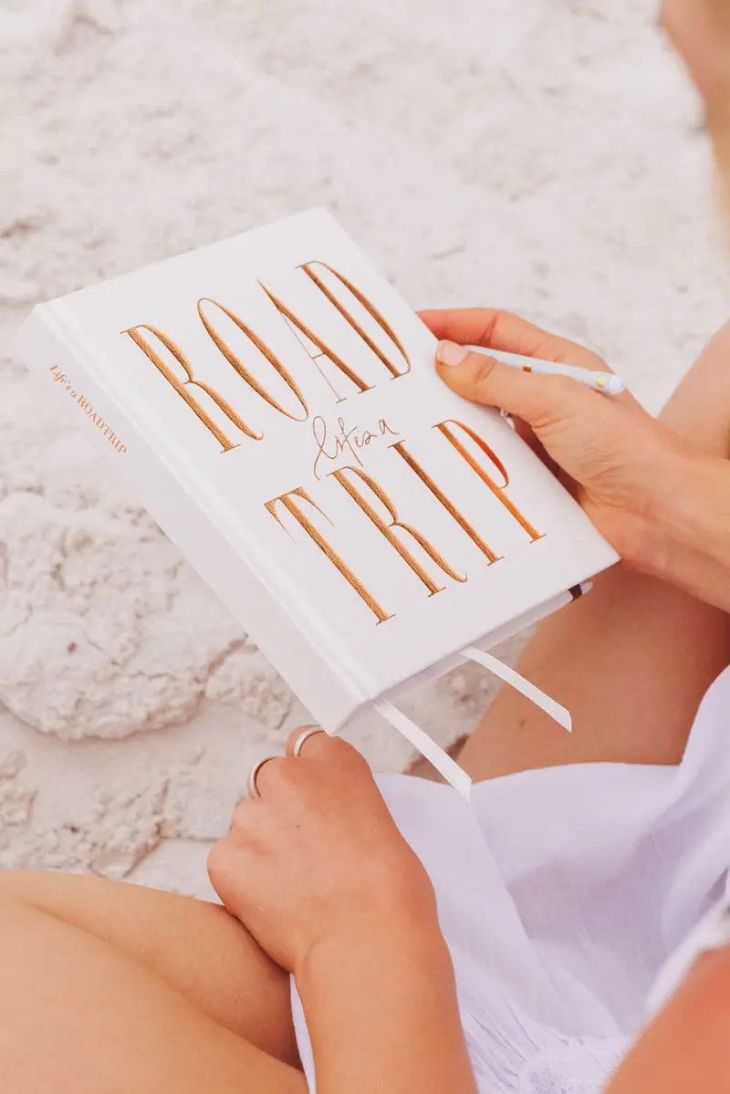 White Luxe Journal: Life’S A Road Trip Theme 1