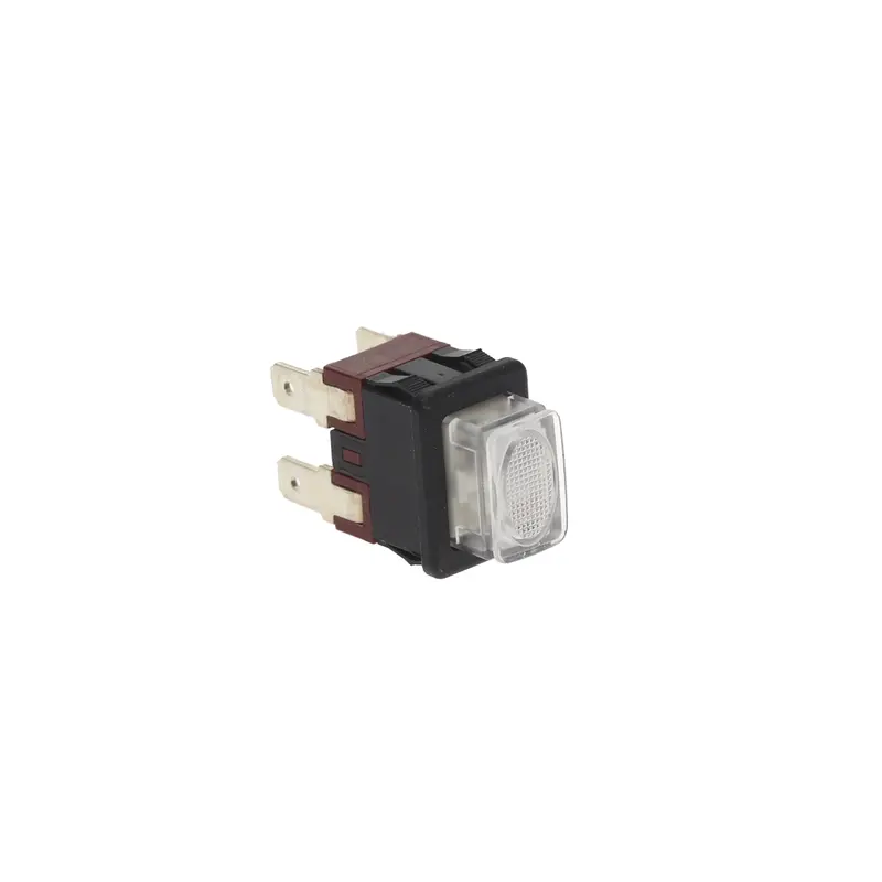 White Two-Pole Momentary Push Button Switch (Spdt) 1