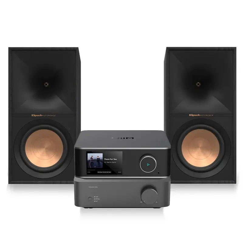 Wiim Vibelink Stereo Amplifier & Klipsch R-60M Speakers Bundle – Space Grey Amplifier, Hifi Audio Setup 1