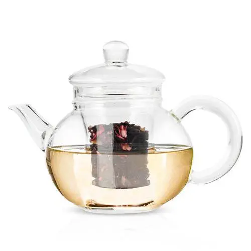 Yama Glass 32 Oz Blooming Teapot With Built-In Infuser – Borosilicate Glass 1