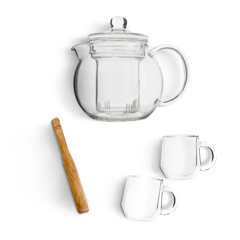 Yama Glass Blooming Teapot With Built-In Infuser – 22 Oz Tea Brewing Kit 1