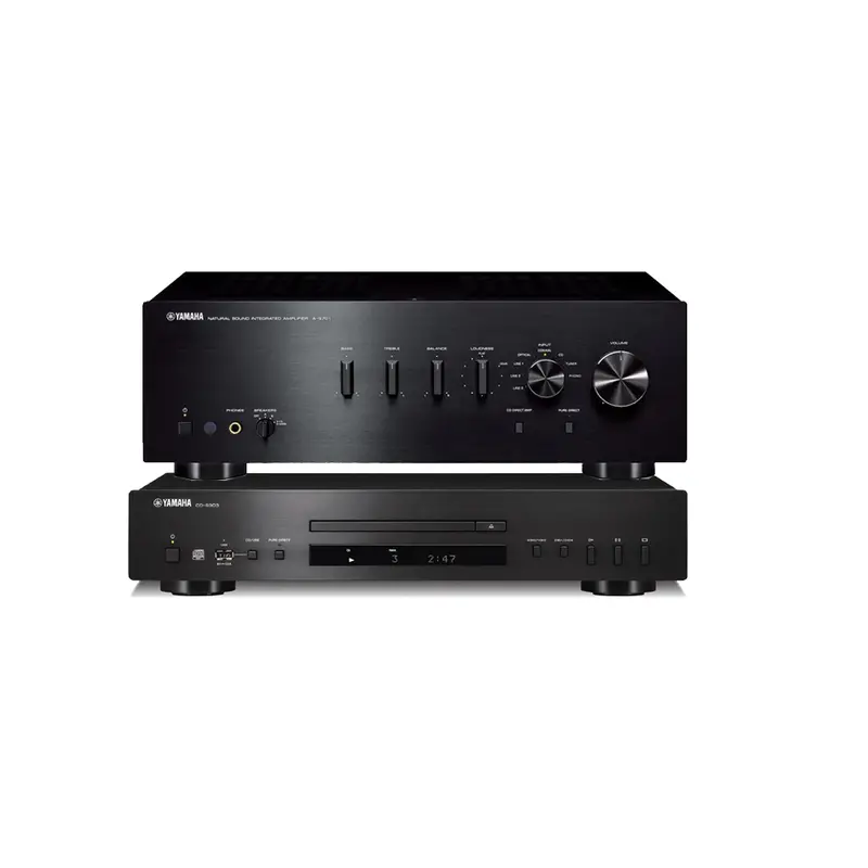 Yamaha A-S701 Stereo Amplifier + Cd-S303 Cd Player Bundle – Black Hi-Fi Package 1