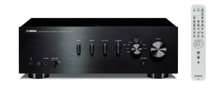 Yamaha As-301B Stereo Integrated Amplifier – Class Ab Design – Compact Black Chassis 1